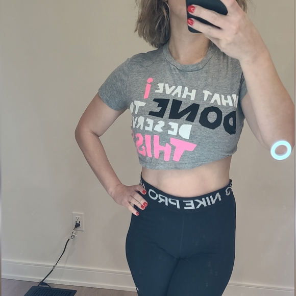 Silvian Heach cropped t-shirt What have I done to deserve this ? , S - Picture 6 of 6